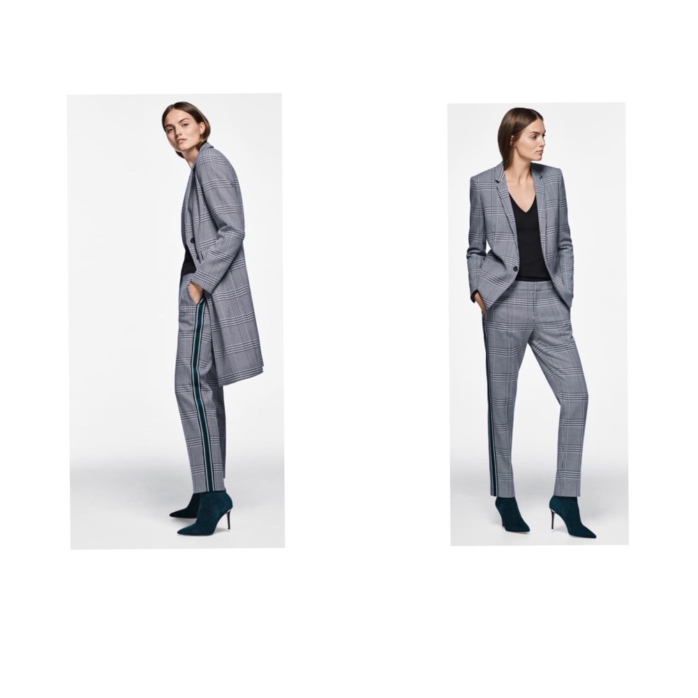 Boss Torominala Glen Check Stretch Trousers
